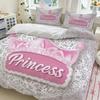 Princess Bedroom Bedding Set Duvet Cover Christmas Gifts Comforte Cartoon With Pillowcase Children's  Suitable and Adults