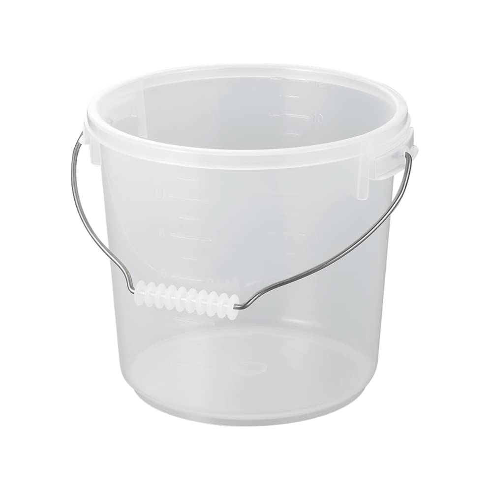 

Entech Milky White Polypropylene Bucket 10L Body PO22A PO-22A