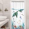 Galactic Cat Astronaut Waterproof Shower Curtain - Space Adventure with Dinosaur Ride for a Fun and Quirky Bathroom Decor