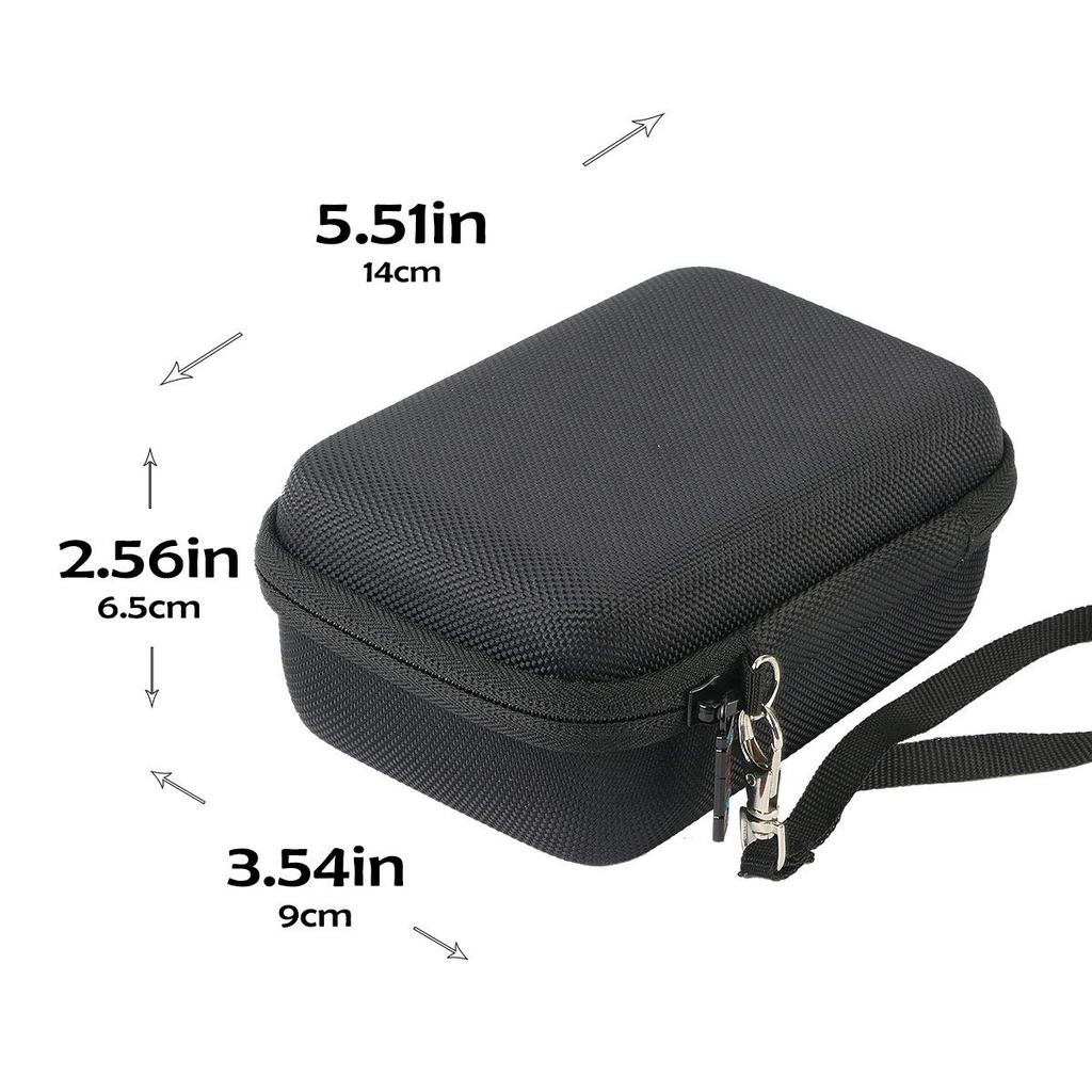 Khanka Protective Storage Case for Fujifilm Instax Mini Instant Cameras and Smartphone Printers (LiPlay) (Black)