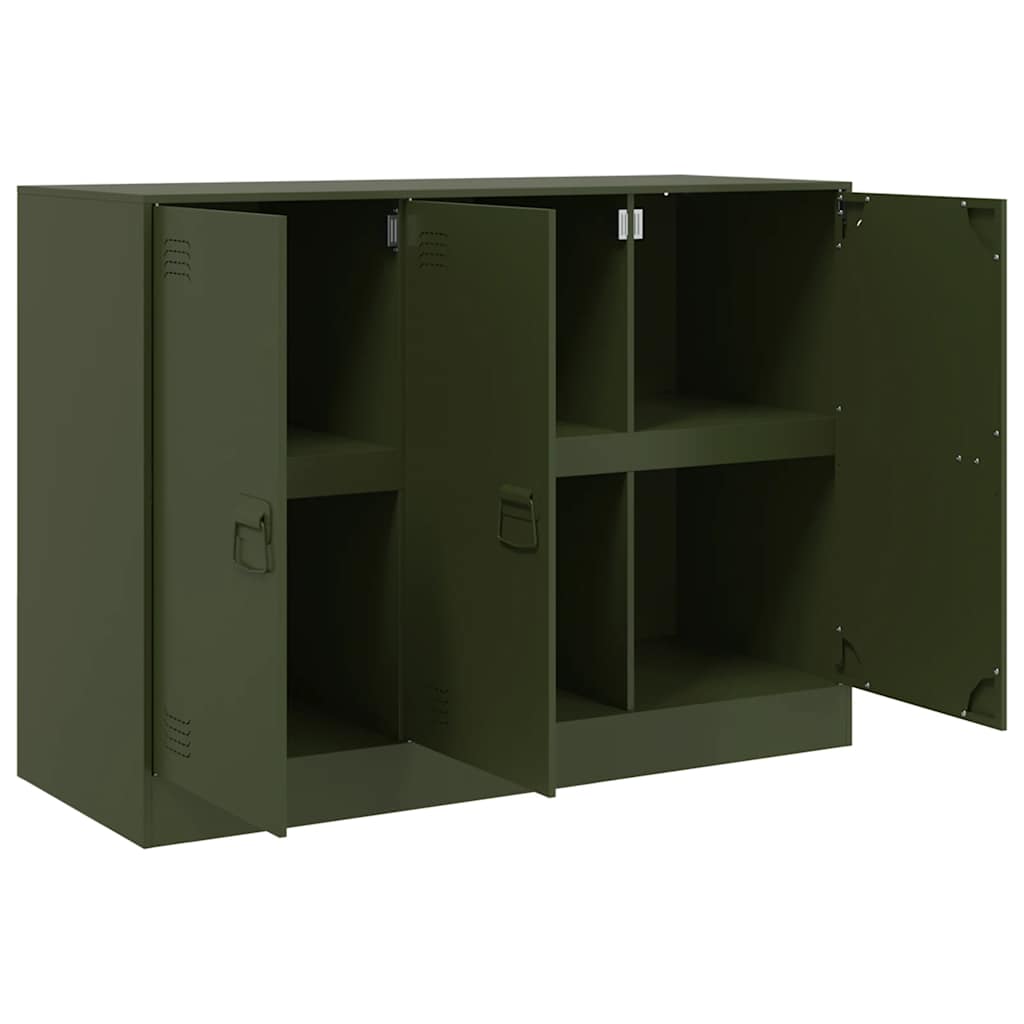 Vidaxl Szafka, Oliwkowa, 99X39X73 Cm, Stal