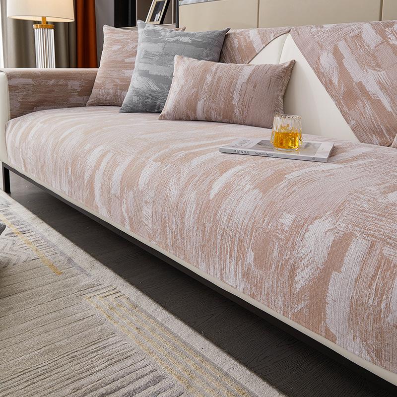 Light Luxury Chenille French Sofa Cushion Four Seasons Universal Modern Living Room Seat Cushions Non-Slip Sofa Backrest Cover Towel