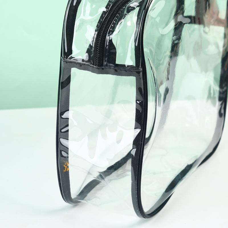 High-Grade Transparent PVC Makeup Bag: Portable, Waterproof Toiletry Storage