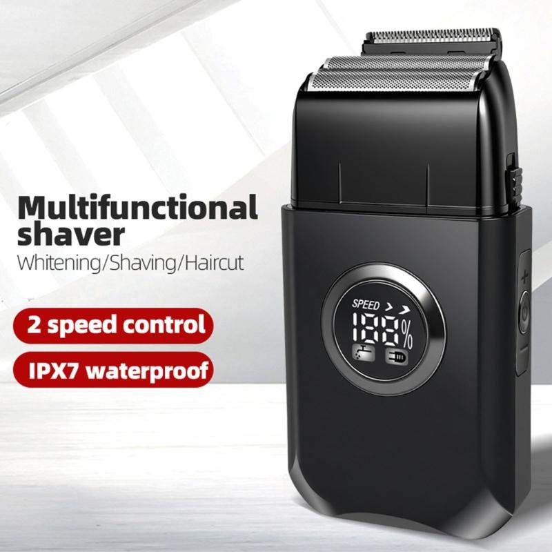Fashionable Electric Shaver Travel Waterproof Rechargeable Travel Trimmer Quick Shaving Tool for Multifunctional Use