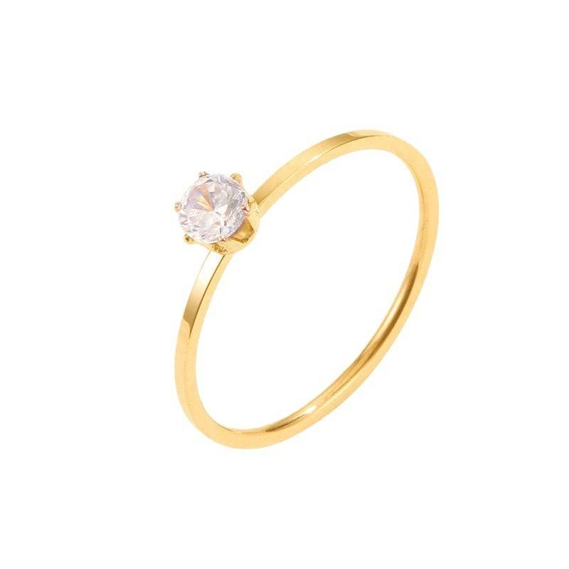 

Wind 18K gold-plated sapphire ring women s niche design sense fashion simple tail ring exquisite ring no. 5 золотой