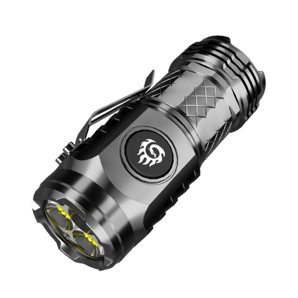 Adjustable Brightness LED Flashlight Super Bright Torch Powerful Camping Lantern Fishing