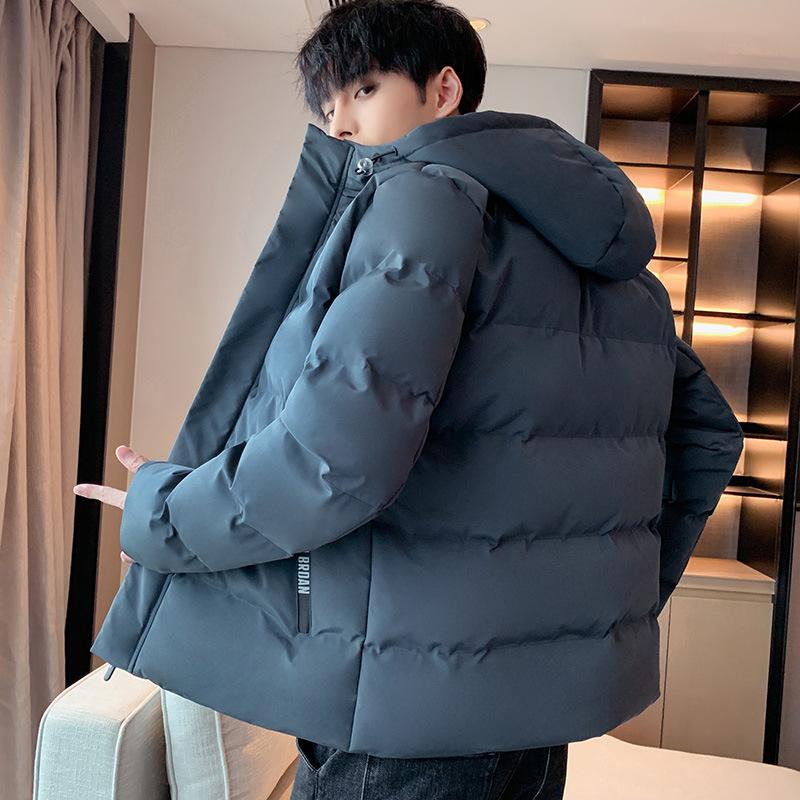 Men's Cotton-padded Jacket Short Winter Cotton-padded Jacket Casual Thin Hooded Thick Down Jacket