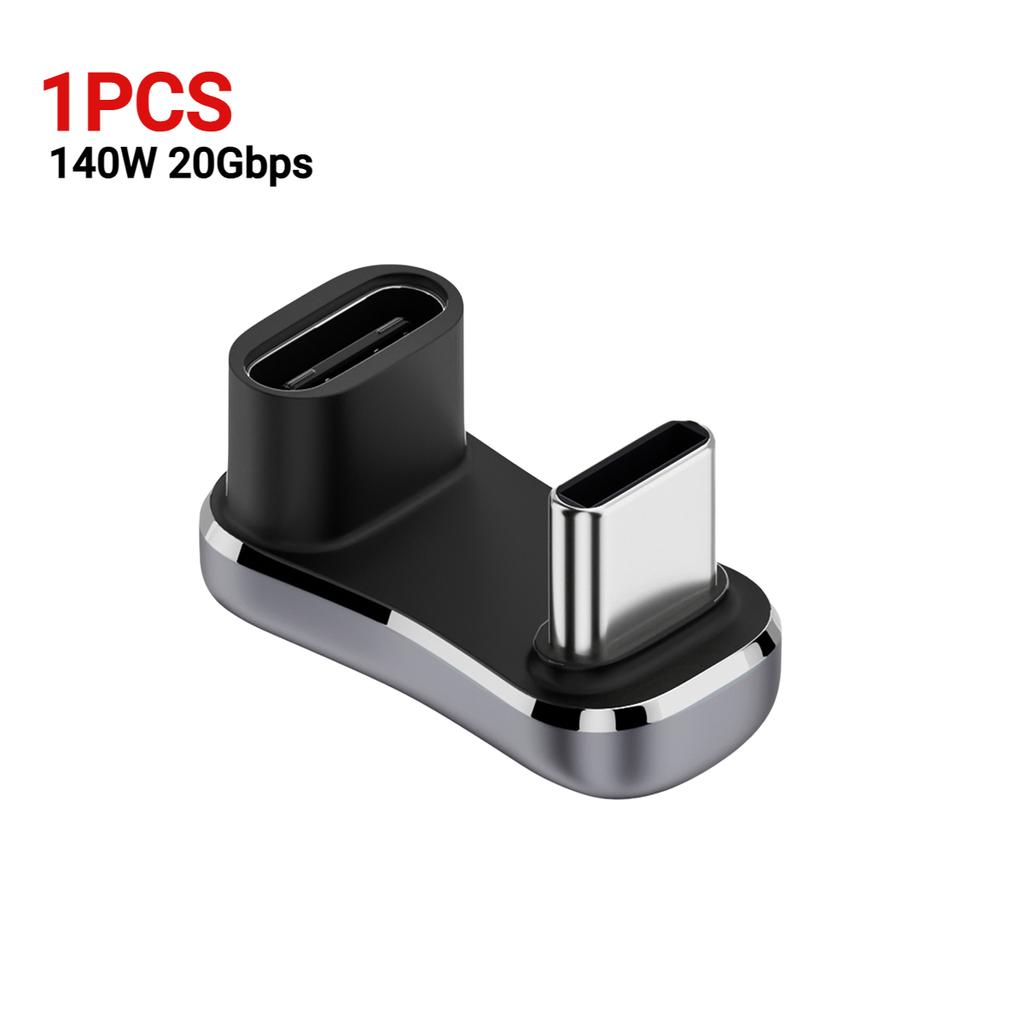 For Steam Deck USB C Male To Female Extension Connector 180 Degree PD 140W 20Gbps Fast Charging Adapter Game Console Accessoies