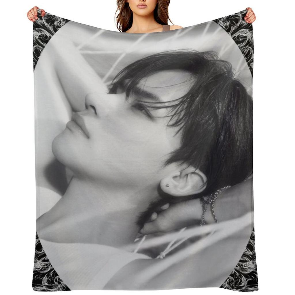 &TEAM Nicholas Throw Blanket Decorative Sofas Soft Plush Plaid Heavy Luxury Designer Blankets