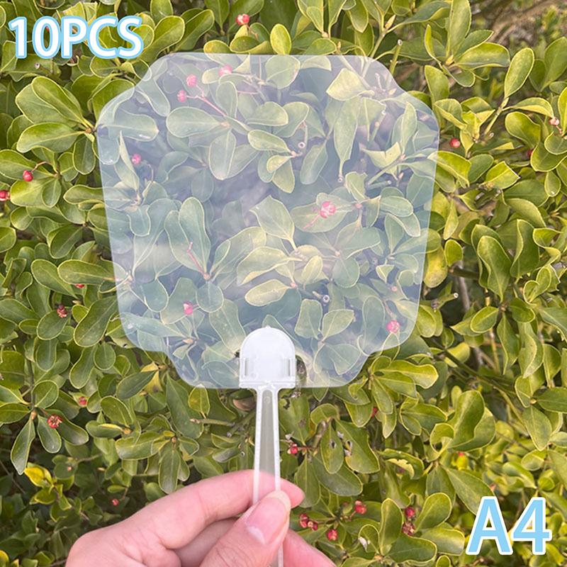 10pcs Blank Plastic Transparent Fans Children DIY Art Fan Wedding Birthday Party Back Gifts Girlfriend Boyfriend Creative Gifts