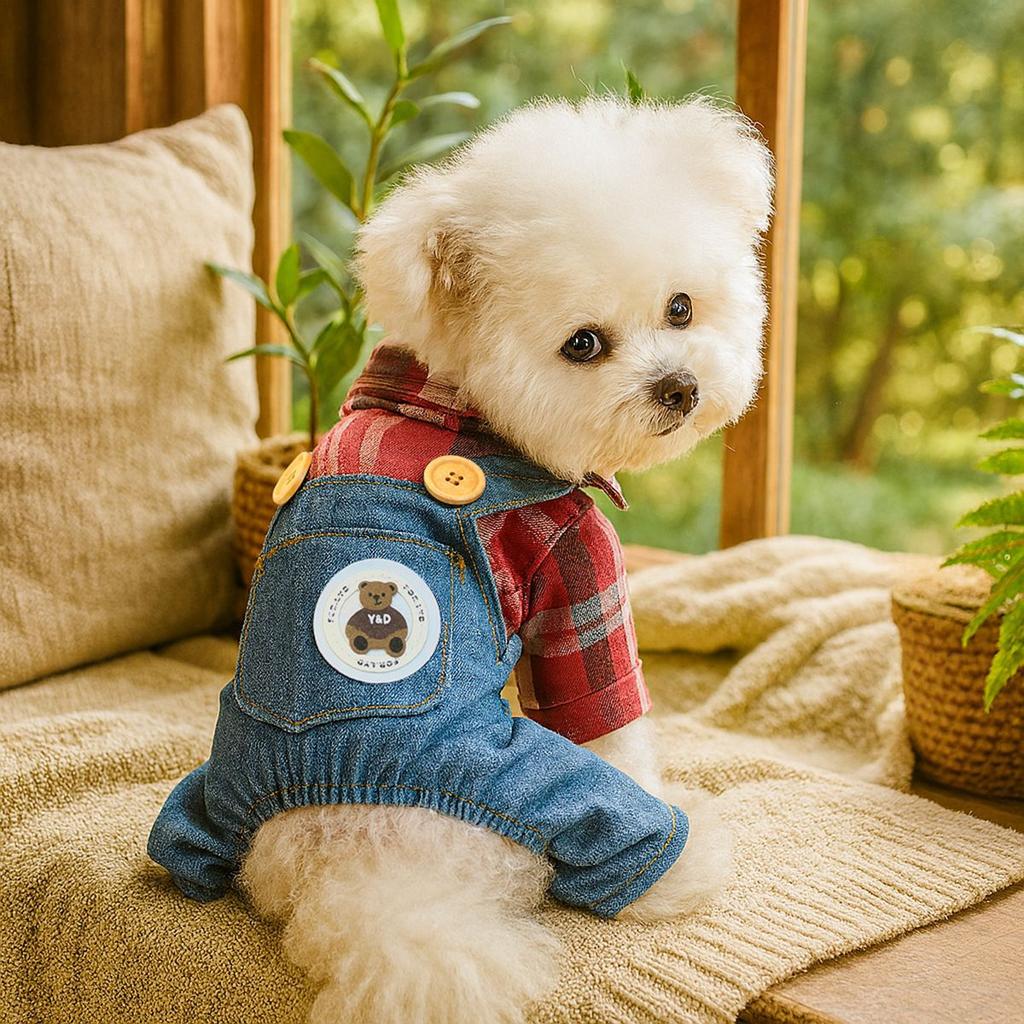 Pet Circle Dog Quad Pet Clothing Clothing Good Friend Overalls Collection