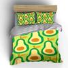 Cartoon Avocado Bettwäsche Set Bettwäsche Bettbezug Set Bettbezug Kissenbezüge (1 * Bettbezug 2 * Kissenbezüge, ohne Bettdecke)