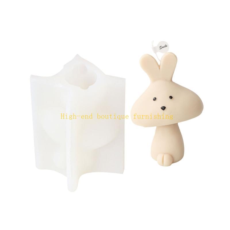 Dog/Bear/Rabbit Shaped Silicone Mold for DIY Soap Plaster Ornament