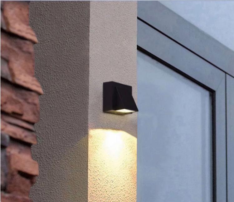 ABS Plastic Balcony Terrace Outdoor Waterproof LED Wall Light Simple Door Exterior Wall Aisle Garden Simple Light