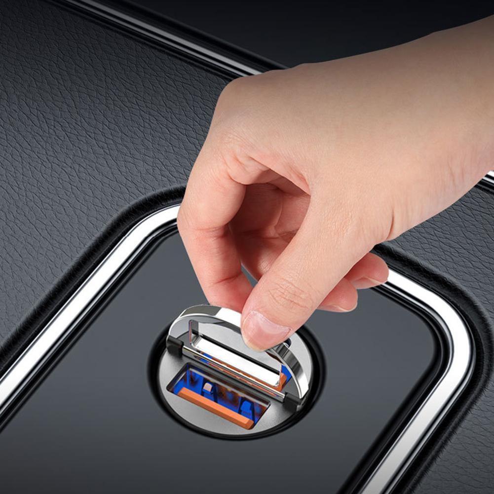 30W Car Charger USB Fast Charger QC 3.0 Quick Charge Type C PD Charging Adapter Cigarette Socket Lighter Mobile Phone Charger