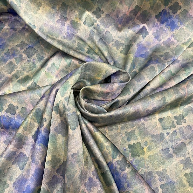 19mm 108cm Mulberry Silk Printed Fabrics for Dresses Luxury Mulberry Fabric for Dresses