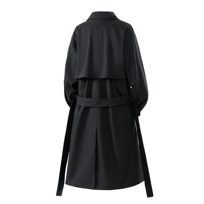 2026 Spring/Autumn Youth Trendy Double-Breasted Mid-Length Trench Coat