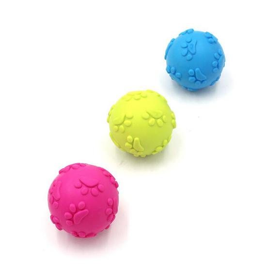 Squeaky Dog Ball Raised Texture Dog Chew Toy Dogs Teeth Cleaning Toy Relieves Boredom And Anxiety for Puppy Teething Fetch Game