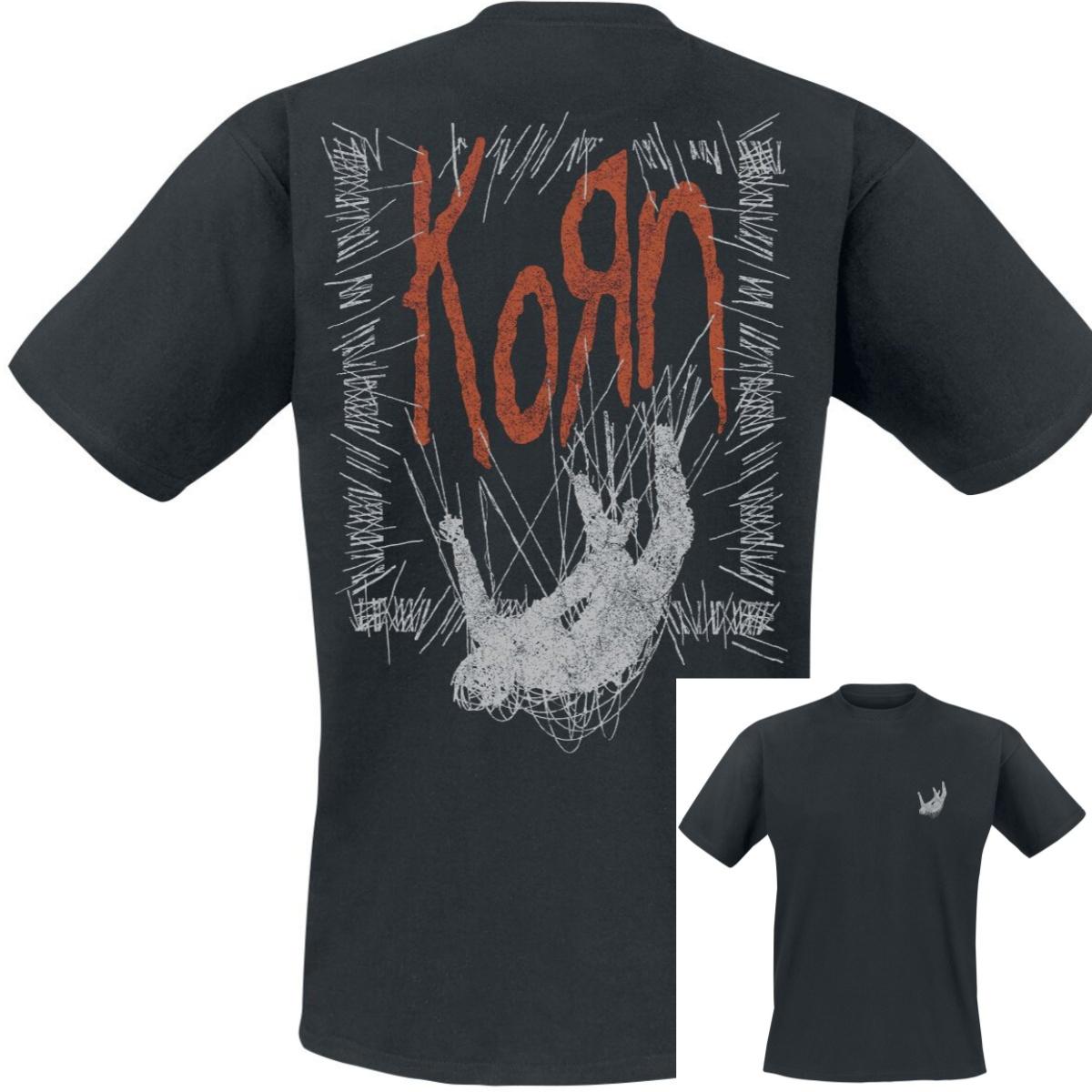 Fall Korn T-Shirt Men Women Vintage Metal Rock Band Graphic Tee 100% Cotton Summer Streetwear Top S разноцветный