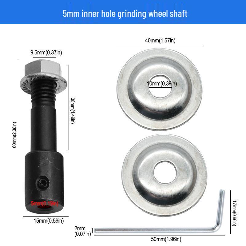 Motor Grinder Connection Rod: 5-16mm Inner Hole Shaft for Polishing and Grinding Wheels