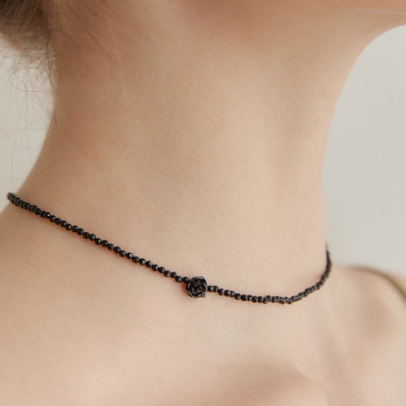 TATIANA (925 Silver) Dorothy Rose Bead Necklace NZ2126