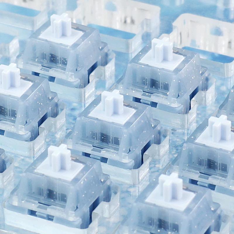 HMX Blue Topa Switch 5pin Linear Custom Hot-swappable Mechanical Keyboard Accessories LY Axis 32gf Factory Lubed For Mage Studio