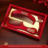 Elegant Bridal Gift Set: High-End Red Wedding Dowry with Mirror and Comb for Mother-in-Law
