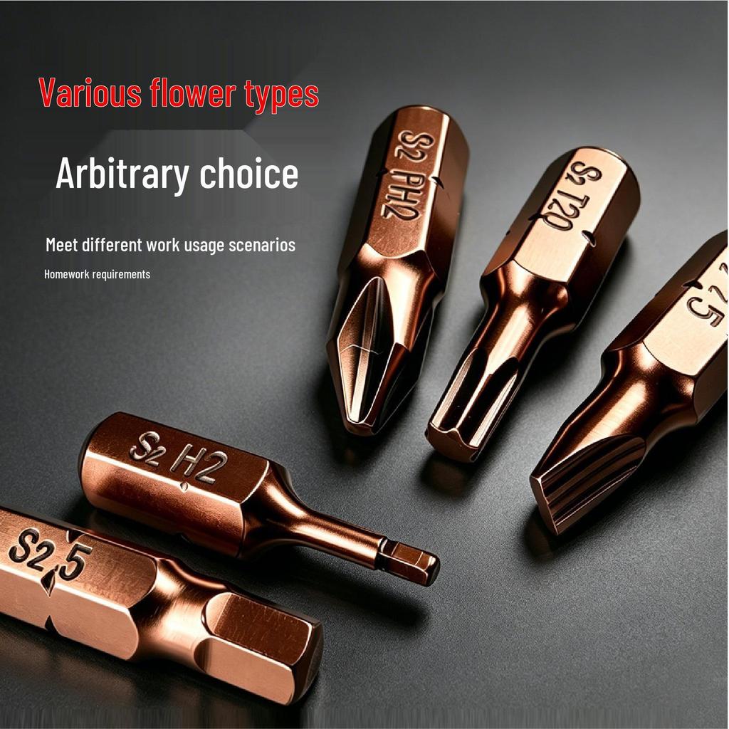 Electric Screwdriver Bit Set: Torx, Hex, Phillips & Slotted, S2 Replaceable for Hand Drill