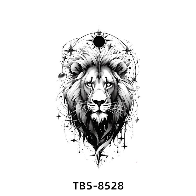 Realistiska Djurtotem Tatuering Klistermärken: Drake, Fenix, Tiger, Varg