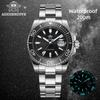 ADDIESDIVE 41mm Men's Quartz Watch BGW9 Super Luminous 200m Waterproof Diver Watches Ceramic Bezel Stainless Steel Sport Watch