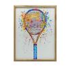 Poster Joyful Tennis World Poster Joyful Tennis World, 30X40 Cm, Wooden Frame Light Oak, Matte Paper 230 Gsm