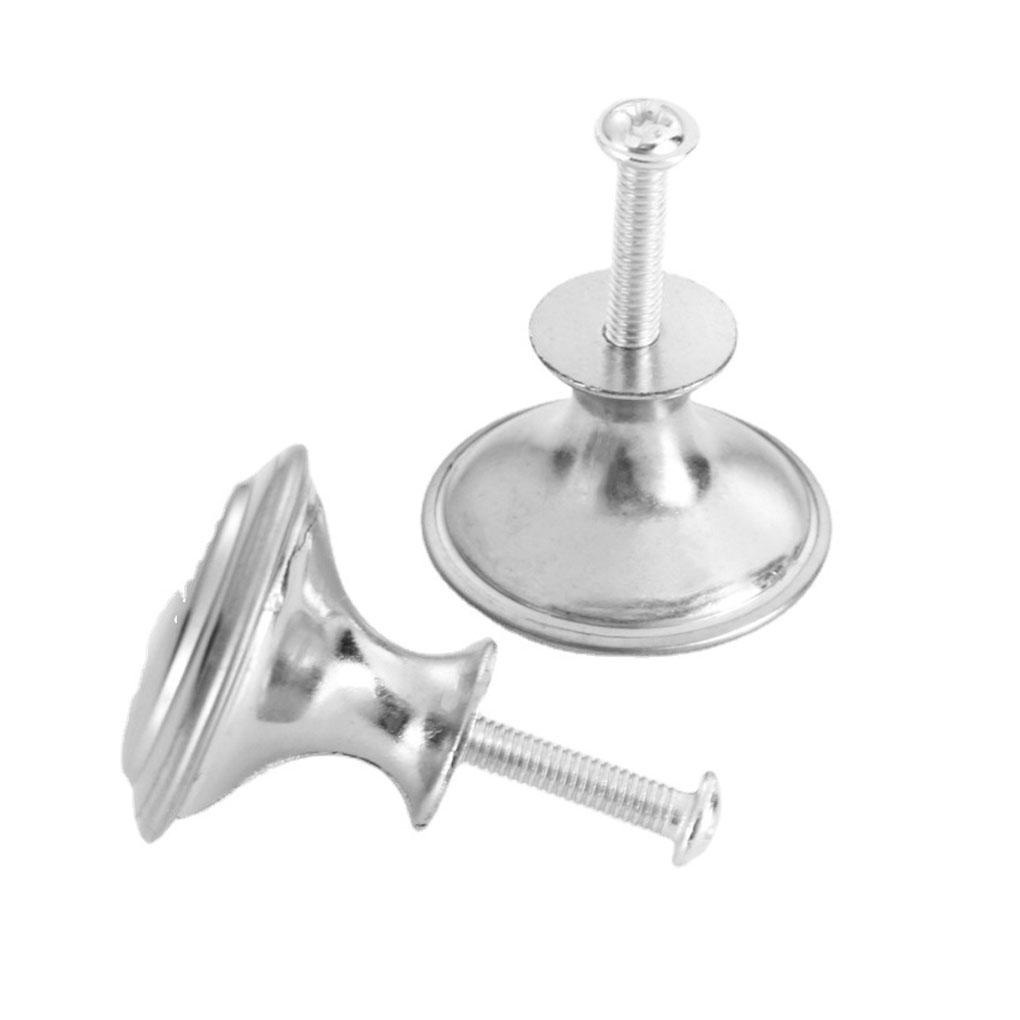 Comfortable And Durable Knobs For Cupboard Or Cabinet Handles Round Stainless Steel Knobs Drawer Knob Silver Door Knobs