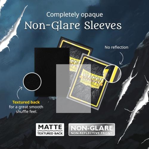 Dragon Shield Matte Non-Glare Sleeves, Standard Size, Blood Red, 100 Sleeves, AT-11824
