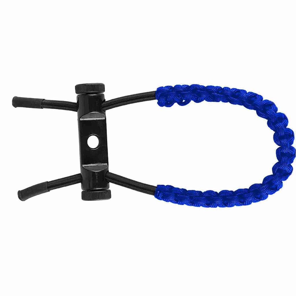 1Pc Archery Adjustable Compound Bow Wrist Sling Braided Cord Rope For Adult (Blue)