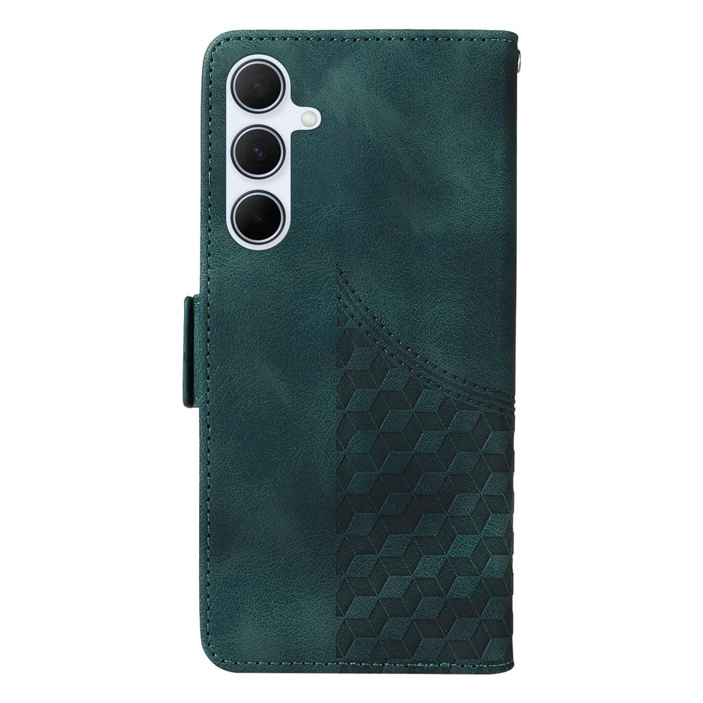 For Samsung Galaxy A56 5G Case PU Leather Phone Cover Rhombus Starry Imprinted