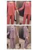 Women's Corduroy Pajama Set - One-Piece, Round Neck, Loose, Comfortable Home Wear for Autumn/Winter
