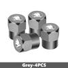 CFP5 For Skoda 4Pcs 3D Metal Tire Valve Caps Car Tyre Air Stems Cover Kamiq MK3 Roomster Rapid Kodiaq Karoq Fabia Enyaq