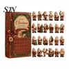 Balcony Hanging Pendant Heritage Acrylic Advent Calendar, Decorative Ornament, Durable Lightweight Christmas Calendar Blind Box for Home Bedroom