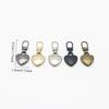 5Pcs Sewing Zippers Puller Head Heart Shape Detachable Metal Zipper Slider Repair Kits For Bags Backpack Coat Zipper WBL