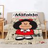 Mafalda Vtipná deka na pohovky Vlastní deky Dekorace na pohovku Přehoz na postel Luxusní ložní prádlo Pletená kostka Plážová osuška Bytový interiér