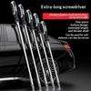 Long Demolition Screwdriver 16 Inch Anti Rust Chrome Vanadium Steel Slotted for Car Repair Outdoor Maintenance Work