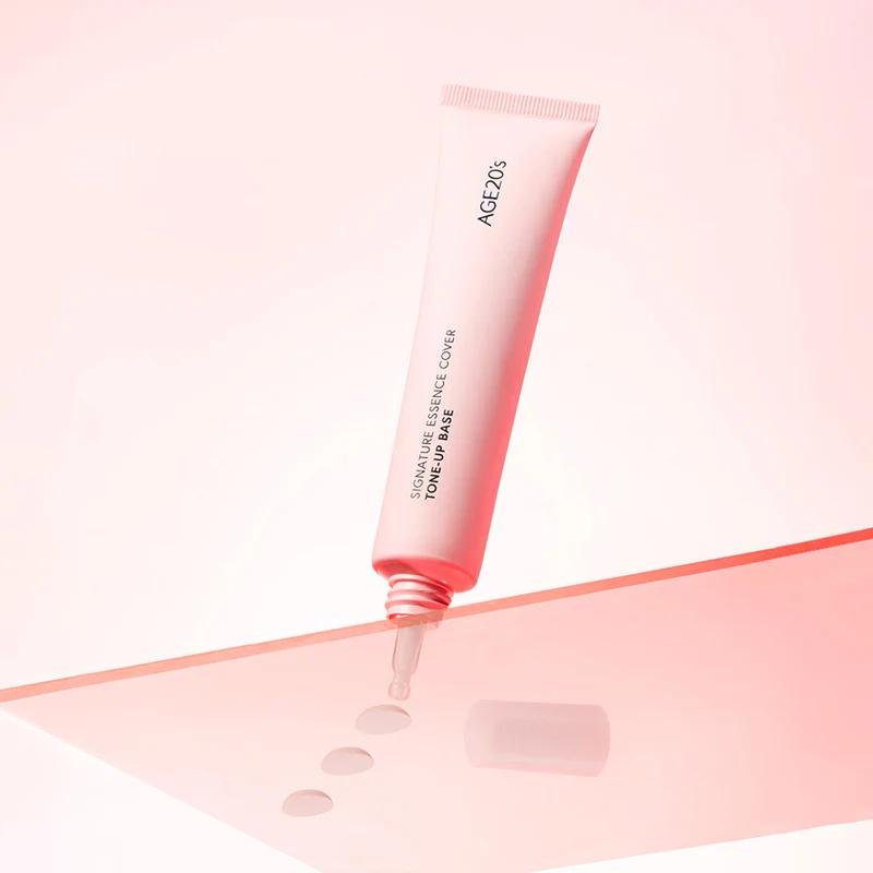 ESSENCE SIGNATURE AGE20'S BASE TONIQUE ROSE, VERT, VIOLET 40 ml, Maquillage, Cosmétiques coréens, Kbeauty, échantillon