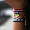 2Pcs Ceramic Fish Bracelet For Women Handmade Woven Colored Rope Boho Wrap Charm Bracelet Friendship Popular Jewelry