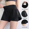 Women's Quick-Dry Yoga Pants with Built-In Shorts - Anti-Exposure, Summer Fitness, Running Training, 3/4 Length