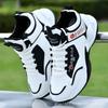 Wear-resistant Soft-soled Basketball Shoes High-top Trendy Shoes Leather Surface Waterproof Sports and Leisure Shoes Student