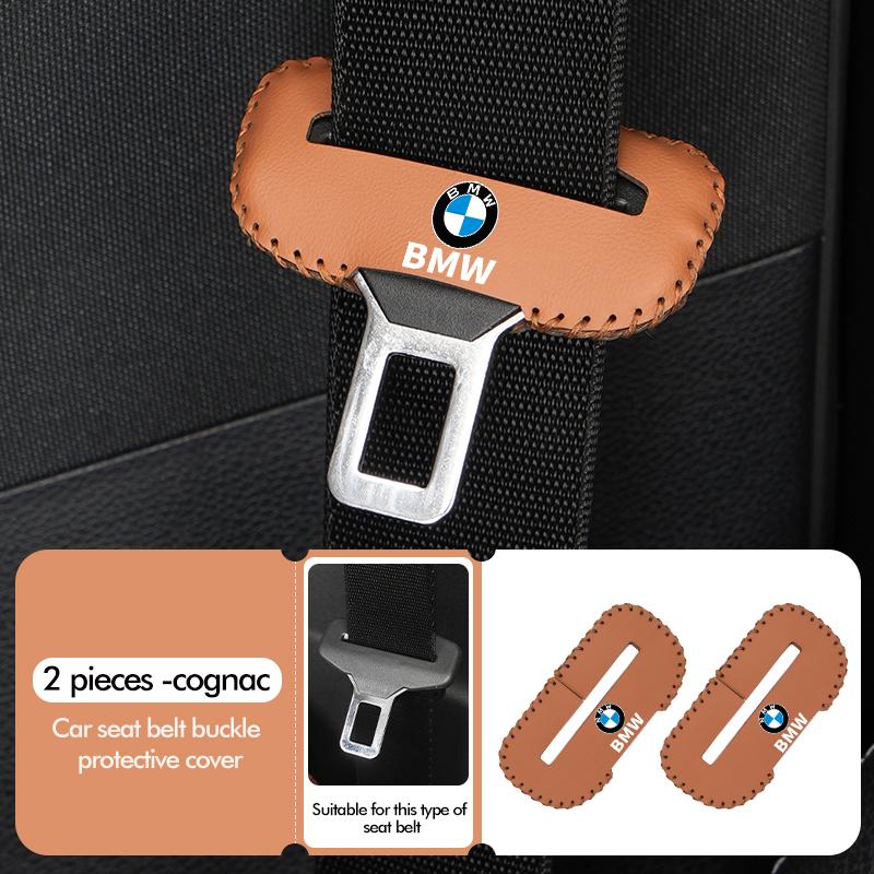 1/2/5pcs Auto Leather Belt Buckle Protector Durable Guard Cover For BMW E93 F10 F20 F30 F40 F15 F25 F26 F31 F49 F86 M3 M5 X3 E90