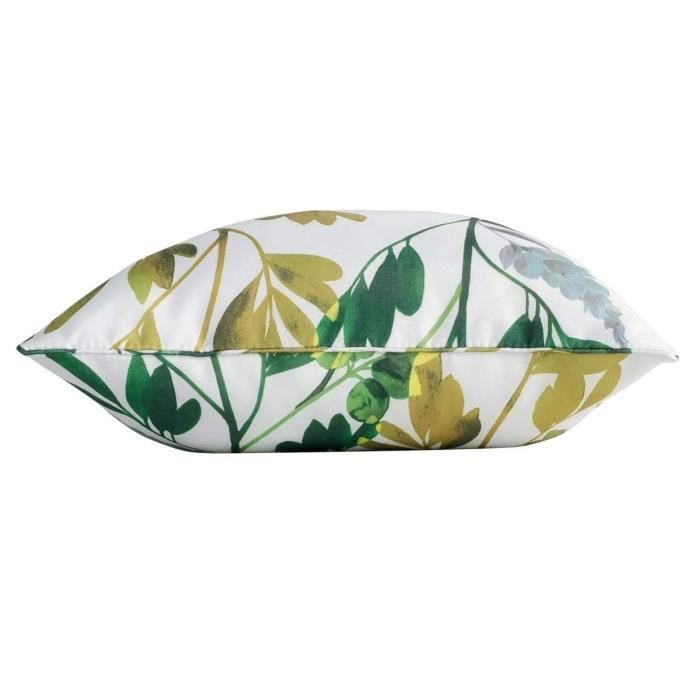 Coussin - Ficusia - 40 X 40 Cm - Blanc - Polyester - Non Déhoussable