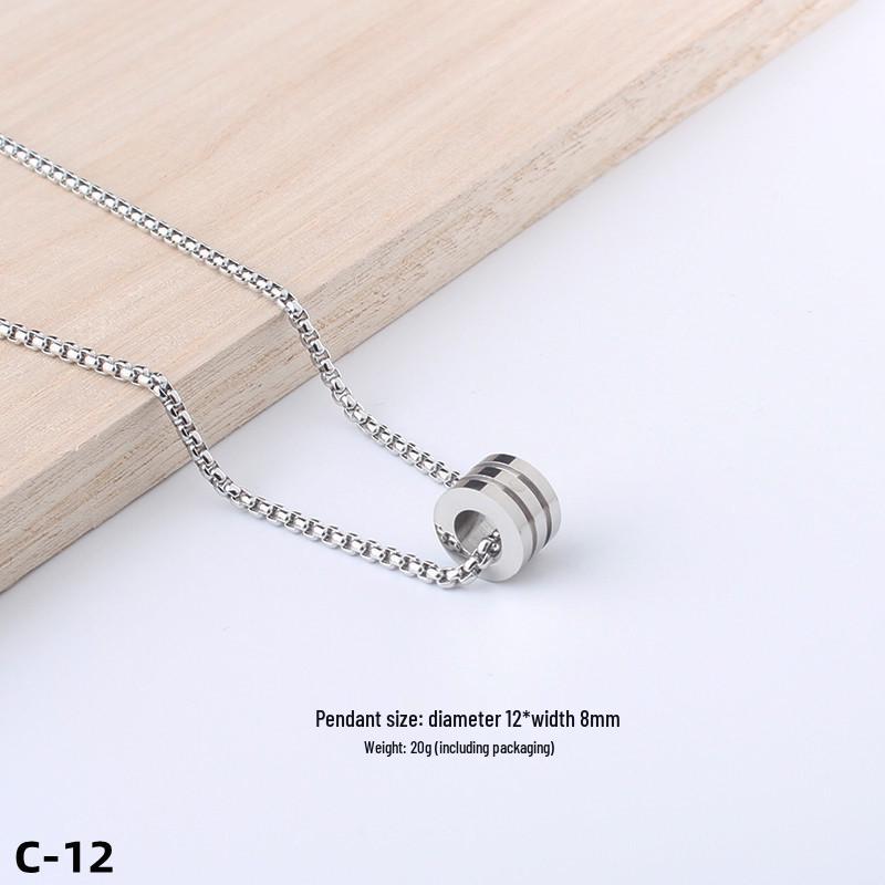 Colier Unisex cu Pandantiv Cruce Stil Hip-Hop - Accesoriu Bijuterie din Oțel Inoxidabil