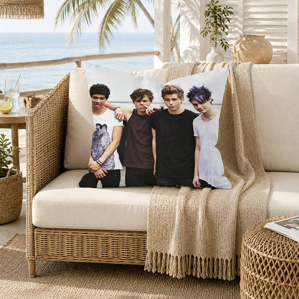 SOS SSeconds of SSummer Pillow Case for Sofa Living Room Home office Decor Protective Cover