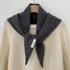 Women S 100 Australian Wool Triangle Scarf Spring Solid Color Versatile Shawl